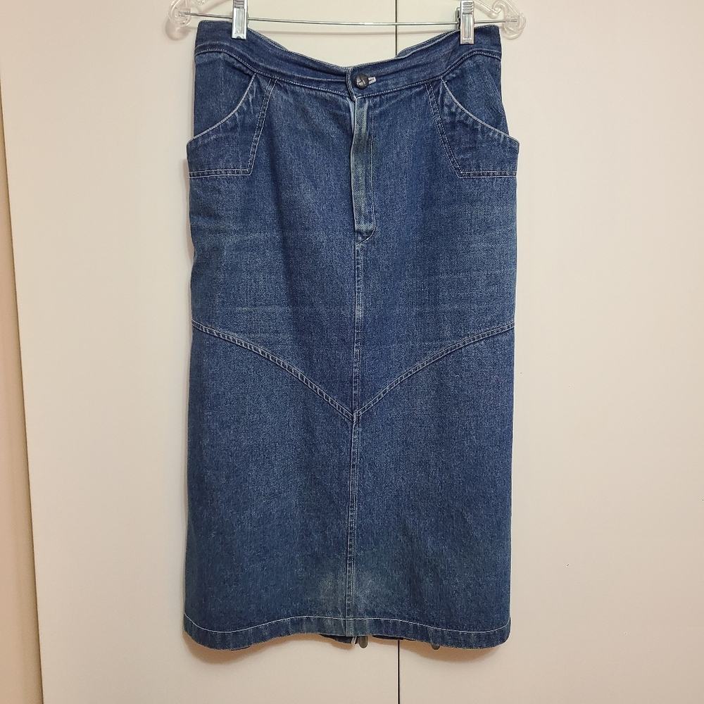 Size 14 Vintage Denim midi skirt